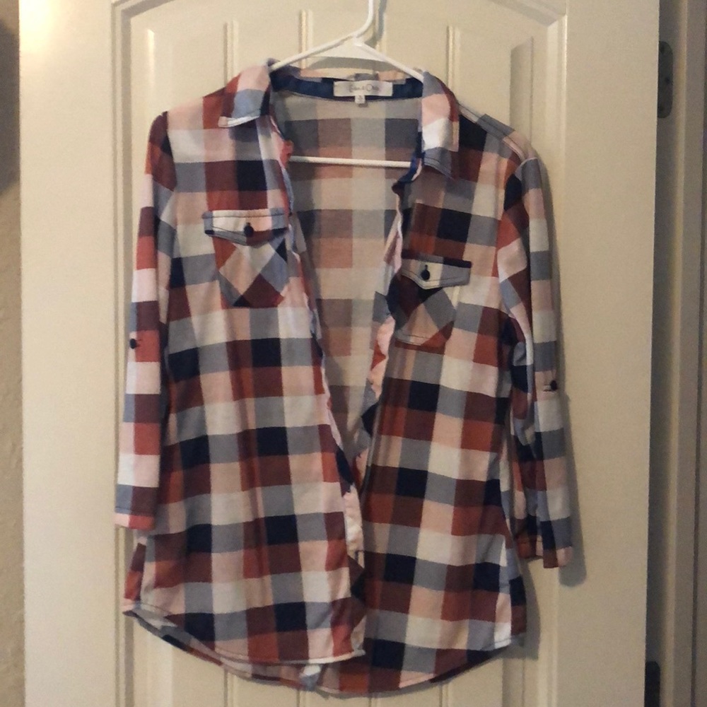 Eden & Olivia Plaid shirt